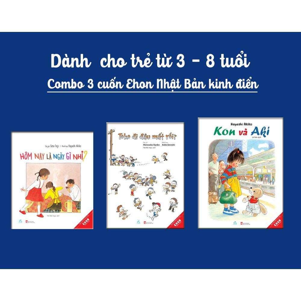 Sách Combo 3 Ehon Nhật Bản kinh điển dành cho trẻ từ 3-6 tuổi