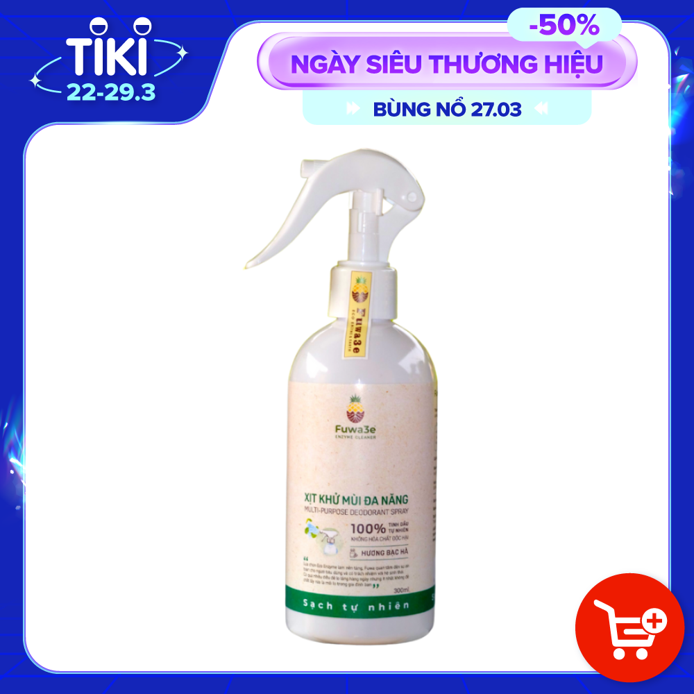 Xịt khử mùi đa năng Fuwa3e 300ml khử mùi phòng tủ quần áo xe hơi thú cưng