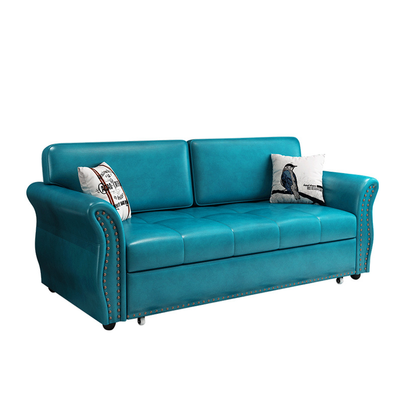 Sofa Giường Kéo Chất Liệu Da Hàn Bóng Mịn Viền Đính Đá DP-SGK30