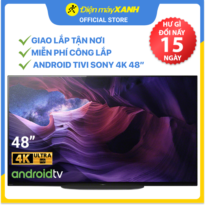 Android Tivi OLED Sony 4K 48 inch KD-48A9S