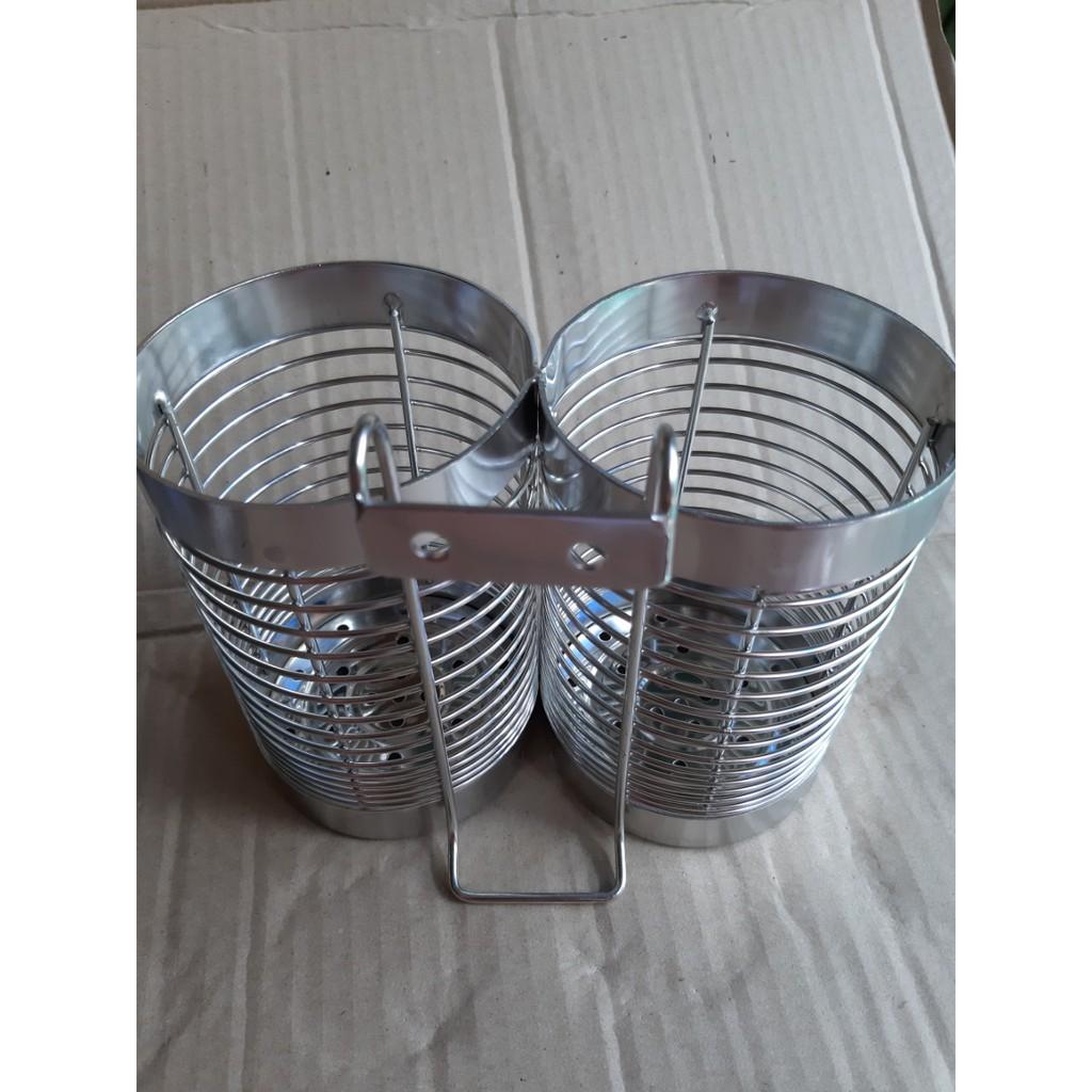 Ống đựng đũa muỗng tròn - ống đũa đôi inox 304 cao cấp inox 304 .