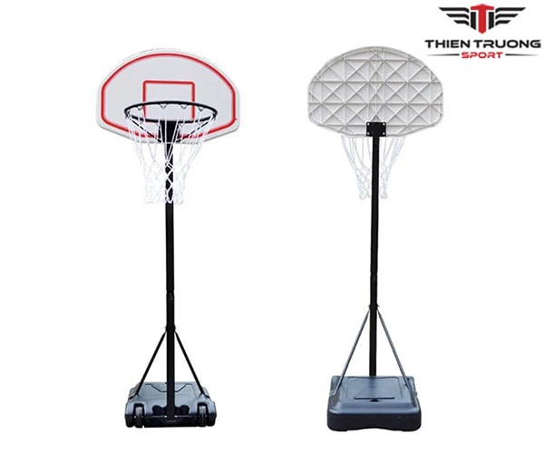 Trụ bóng rổ học sinh TT01 điều chỉnh 205 -255cm tặng kèm quả bóng rổ số 5, trụ bóng rổ gia đình nhỏ gọn, tháo lắp dễ dàng