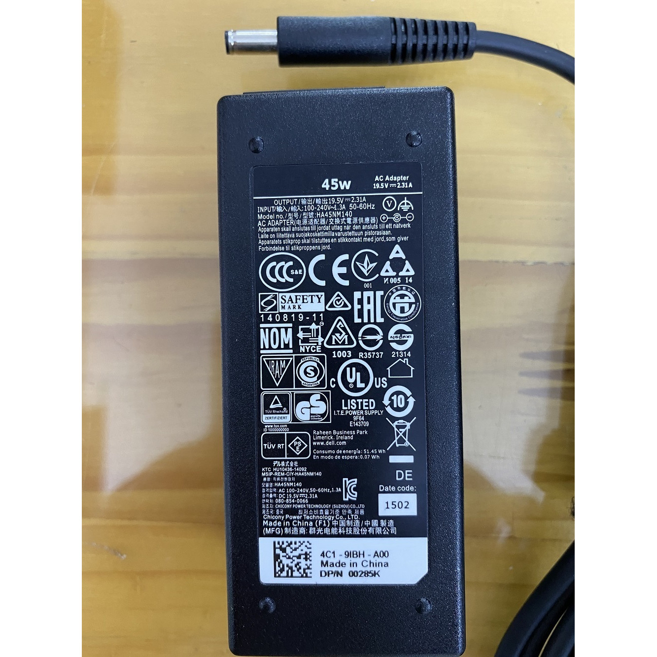 Sạc dành cho Laptop Dell (Các loại) 19.5V 2.31A 45W chân kim nhỏ