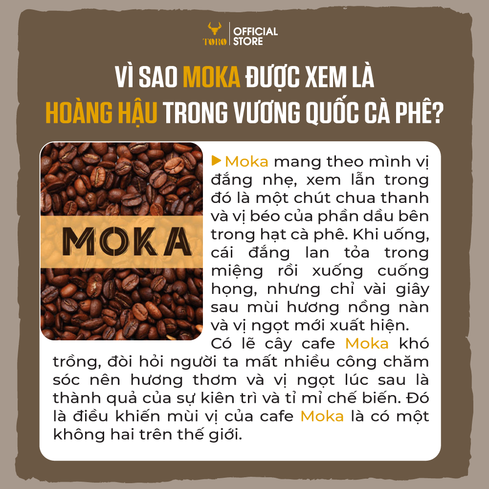 [750GR] Bộ Mix Cà Phê Bột Toro Moka Yemen &amp; Toro Culi Robusta Nguyên Chất 100% | 500GR/Gói | TORO FARM