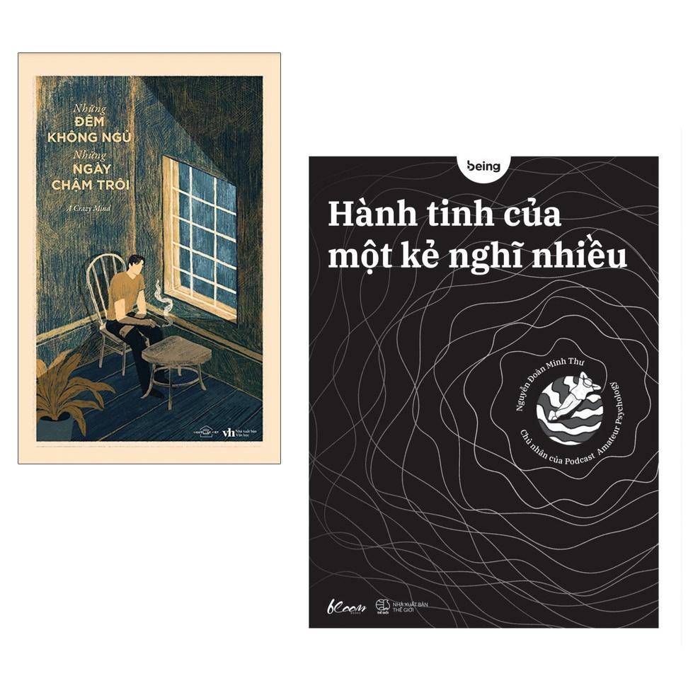 Sách  Combo: Hành Tinh Của Một Kẻ Nghĩ Nhiều + Những Đêm Không Ngủ, Những Ngày Chậm Trôi - Skybooks - BẢN QUYỀN