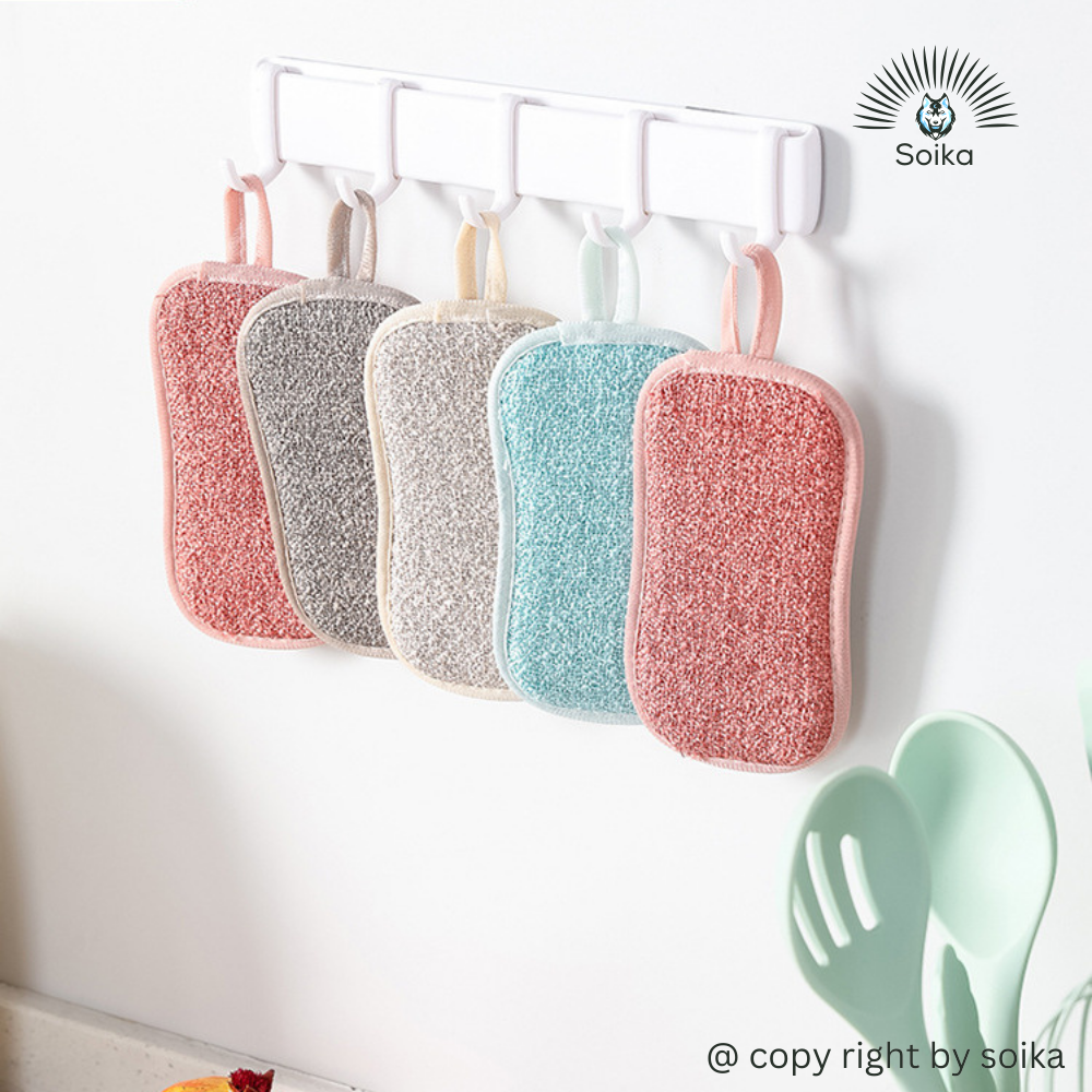 Miếng Rửa Chén Bát Cọ Rửa Xoong Nồi Chảo 2 Mặt Soika SK-A06