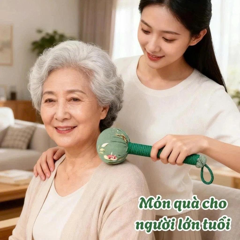 Búa Ngải Cứu, Búa Thảo Dược Đấm Lưng, Massage Toàn Thân,Cây Đấm Lưng Ngải Cứu,Gậy Đấm Lưng Thảo Dược