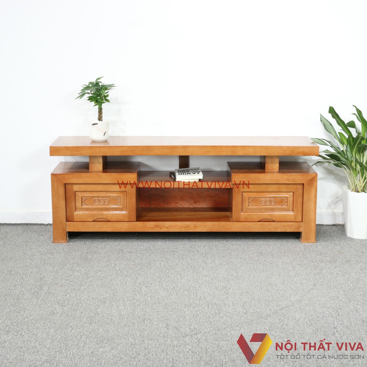 Kệ Tivi Gỗ Xoan Đào Kiểu Nhật Đẹp Giá Rẻ