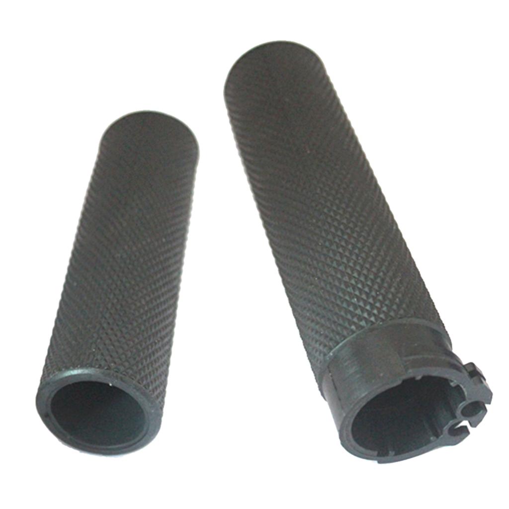 2pcs Black 1'' Motorbike Antiskid Handlebar Grips Fit Harley Glide 883 1200 X 48