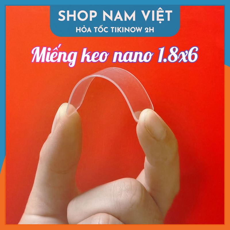 Tấm Keo Trong Nano Đa Năng - Miếng Keo 2 Mặt Siêu Dính