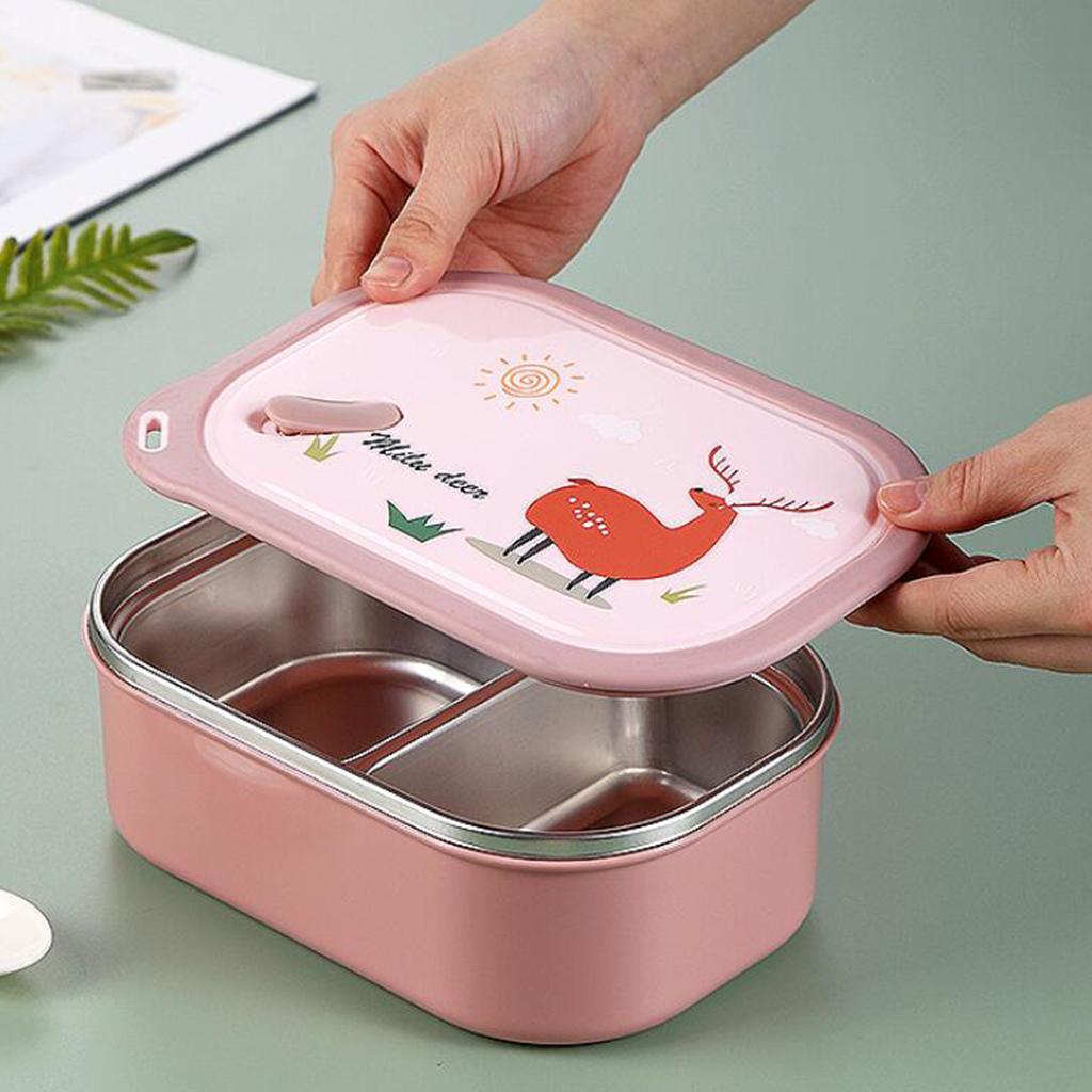 Insulated Lunch Box Portable Leak Proof Bento Box for School Travel Children