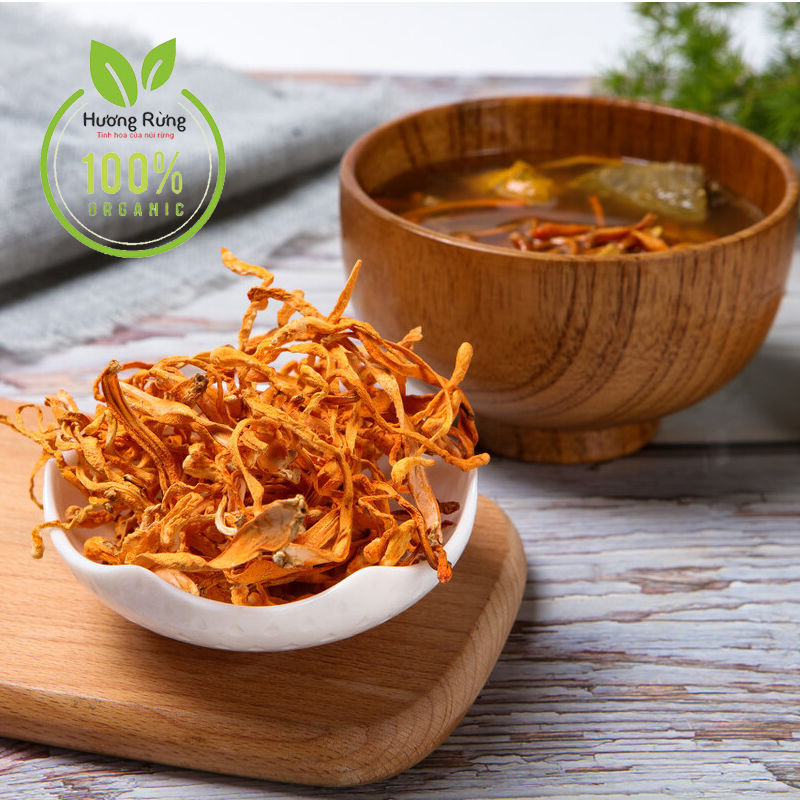 ĐÔNG TRÙNG HẠ THẢO 100g sấy khô, thượng hạng, tăng cường miễn dịch, bồi bổ cơ thể