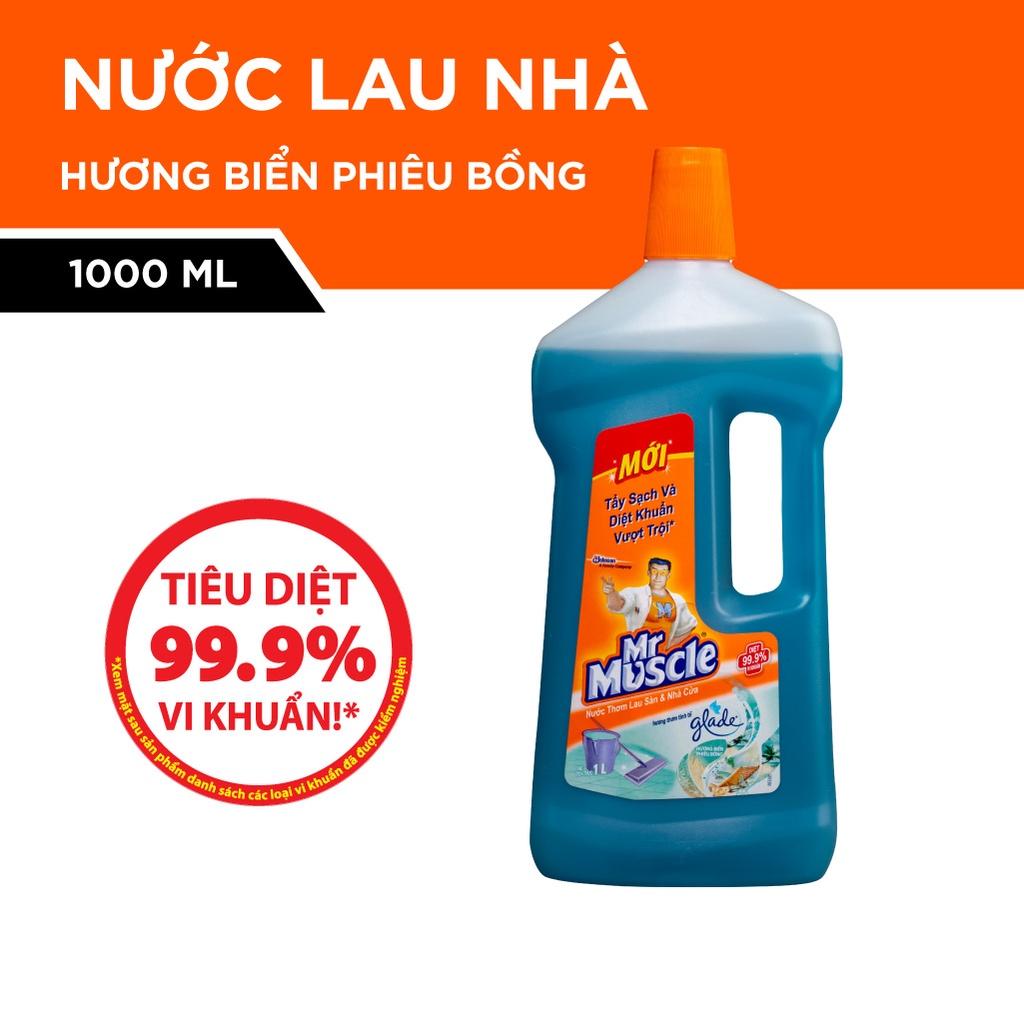 Mr Muscle Nước Lau Nhà Hương Thơm biển phiêu bồng 1000ml