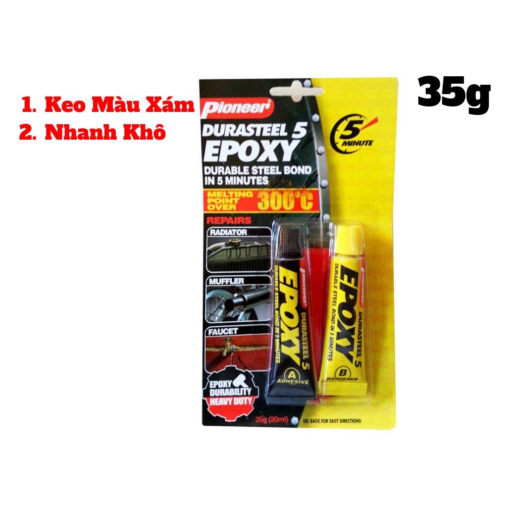 Keo AB Đa Năng Dán Kim Loại Pioneer Durasteel Five Minute Epoxy 35g