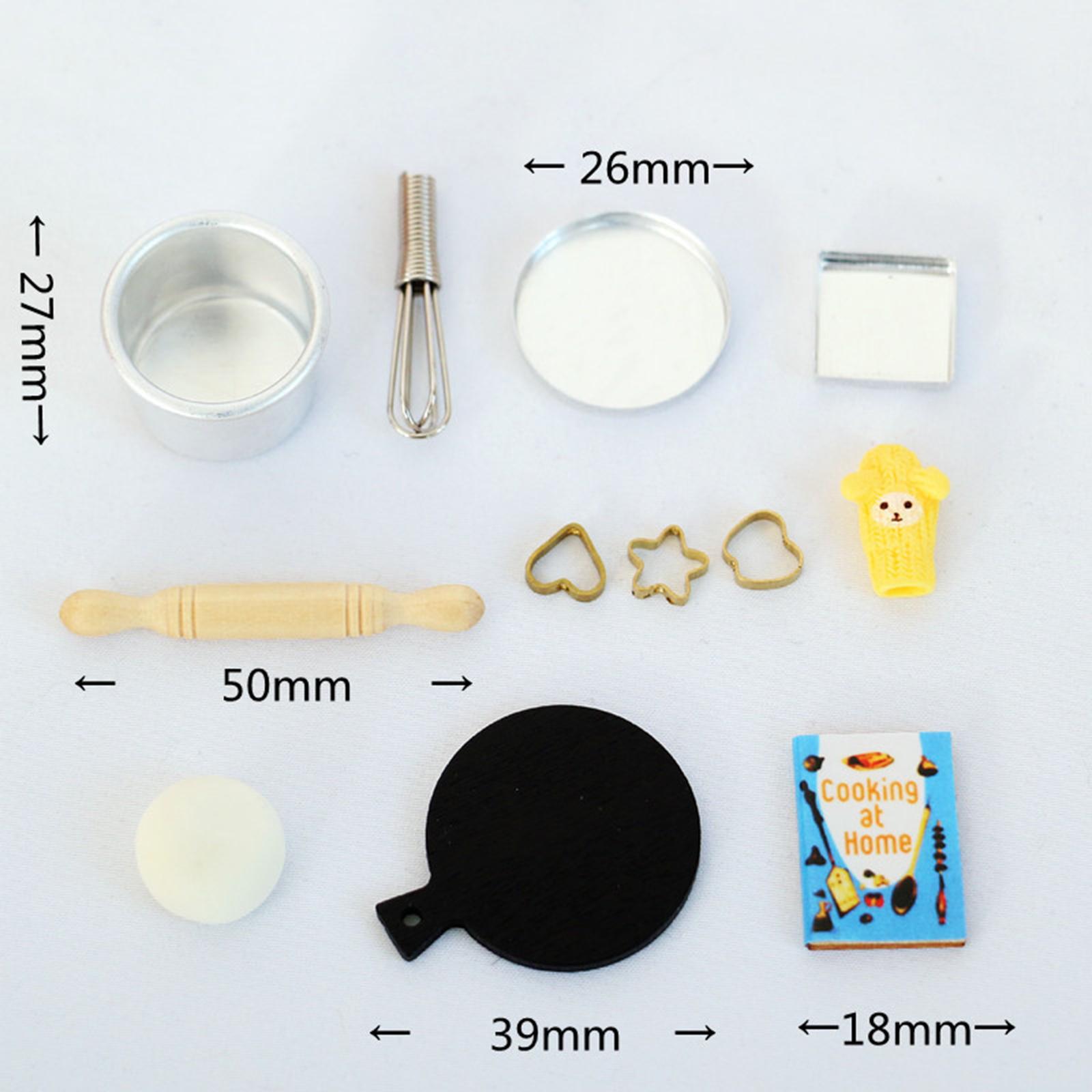 Food Baking Scene Simulation Baking Scene Set Miniature Baking Pan Beater for Gift