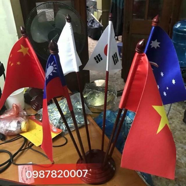 Cờ để bàn cắm nhiều nước