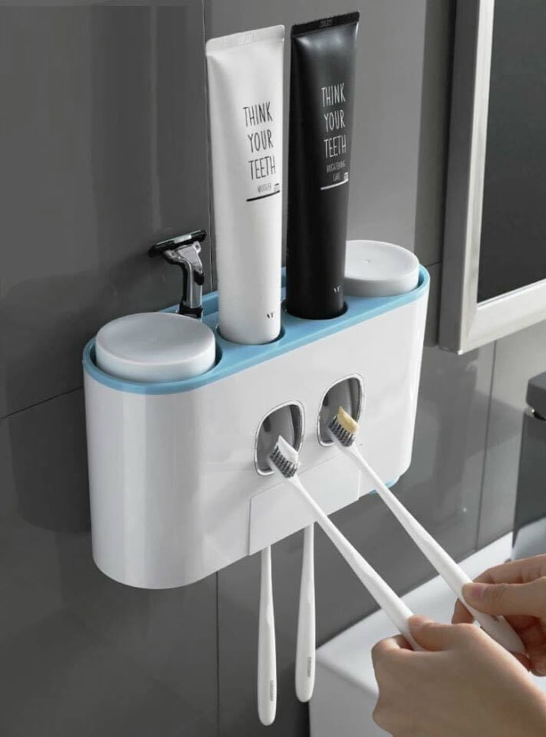 Bộ Nhả Kem Đánh Răng 2 Cốc Sang Trọng Tiện Lợi