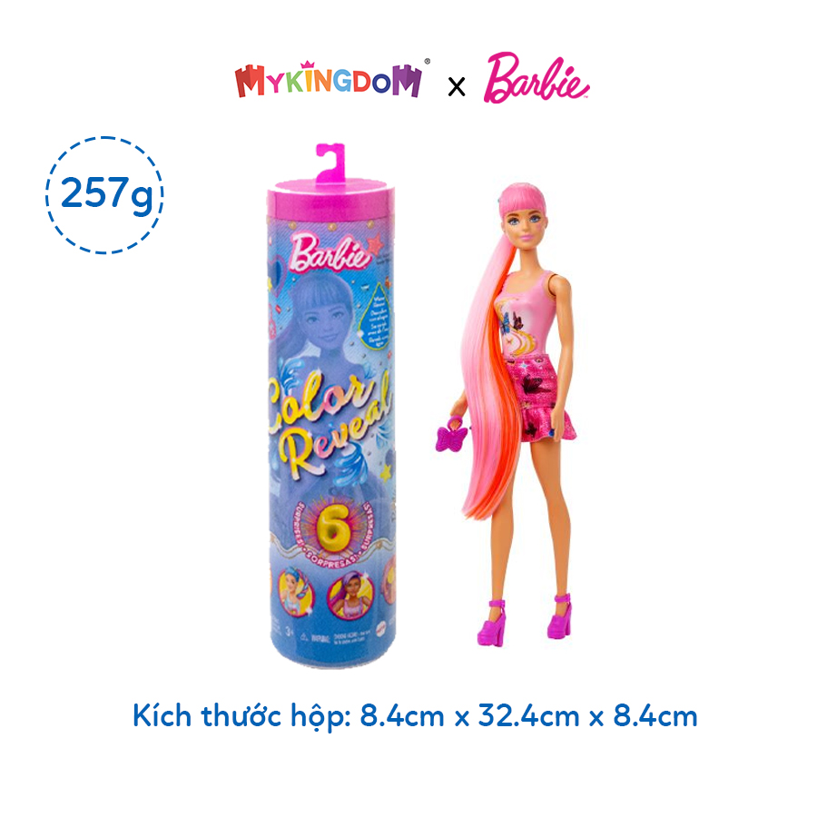Đồ Chơi Búp Bê Barbie Đổi Màu - Phiên Bản Thời Trang Denim BARBIE HJX55 - Giao hàng ngẫu nhiên