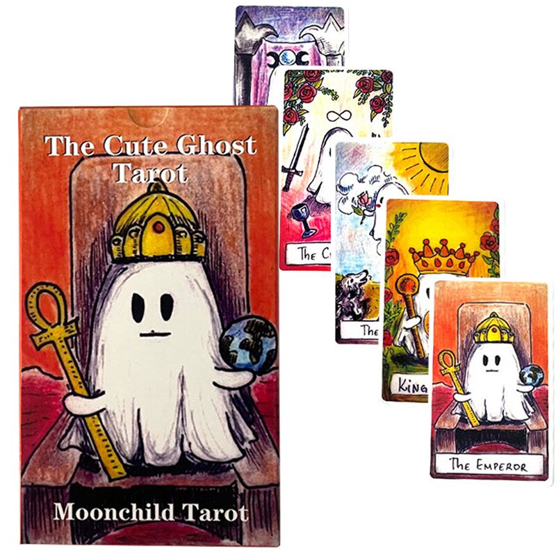 (Size Gốc) Bộ Bài The Cute Ghost Tarot - Moonchild Tarot