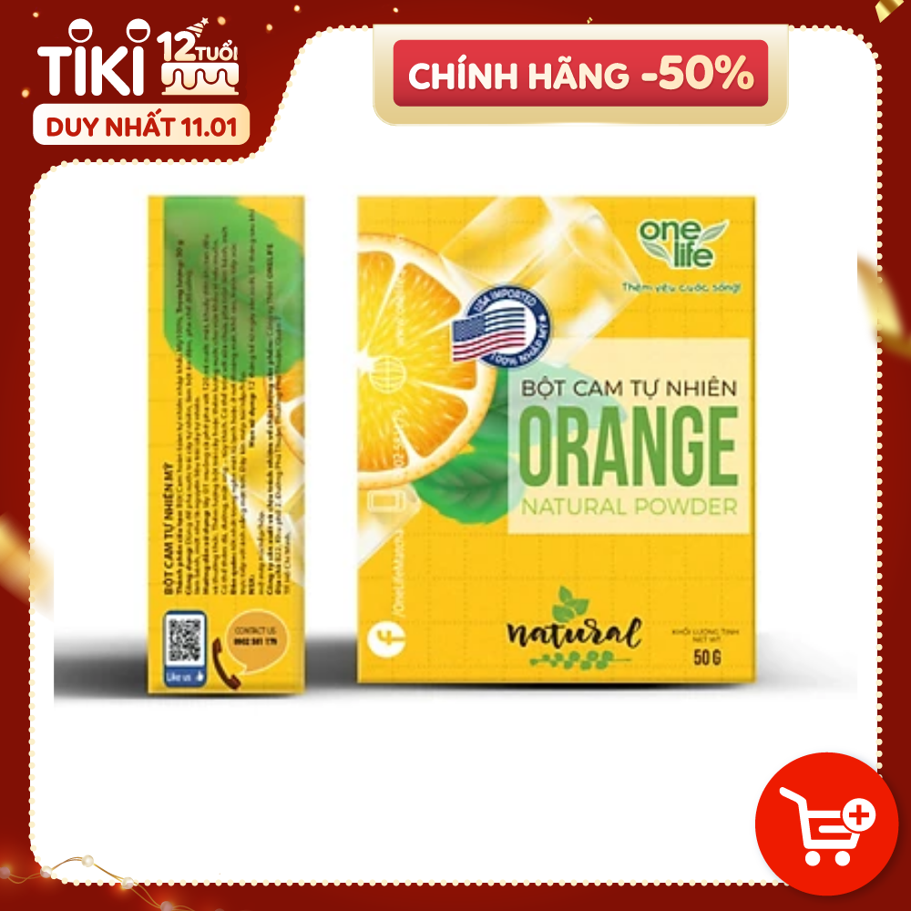 Bột Cam Tự Nhiên Mỹ OneLife (Hộp 50gr)