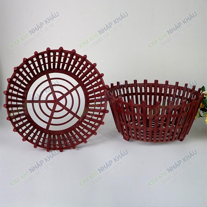5 CHẬU NHỰA GIẢ GỖ TRỒNG LAN PHI 30