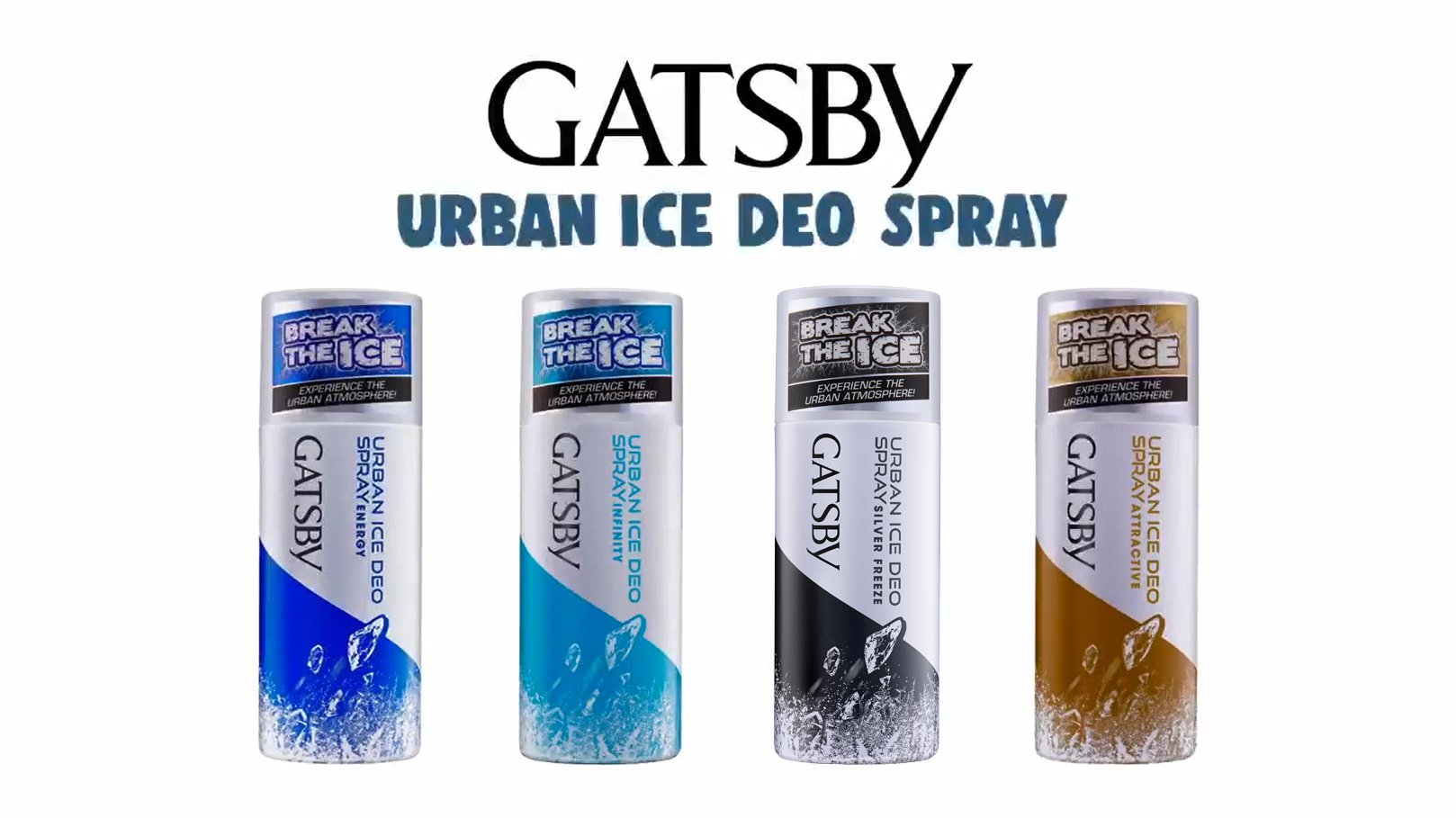 Xịt Khử Mùi Nam Gatsby Hương Nước Hoa Làm Mát Urban Ice Deo Spray 150ml + Tặng Reuzel Grooming Tonic - Chính hãng