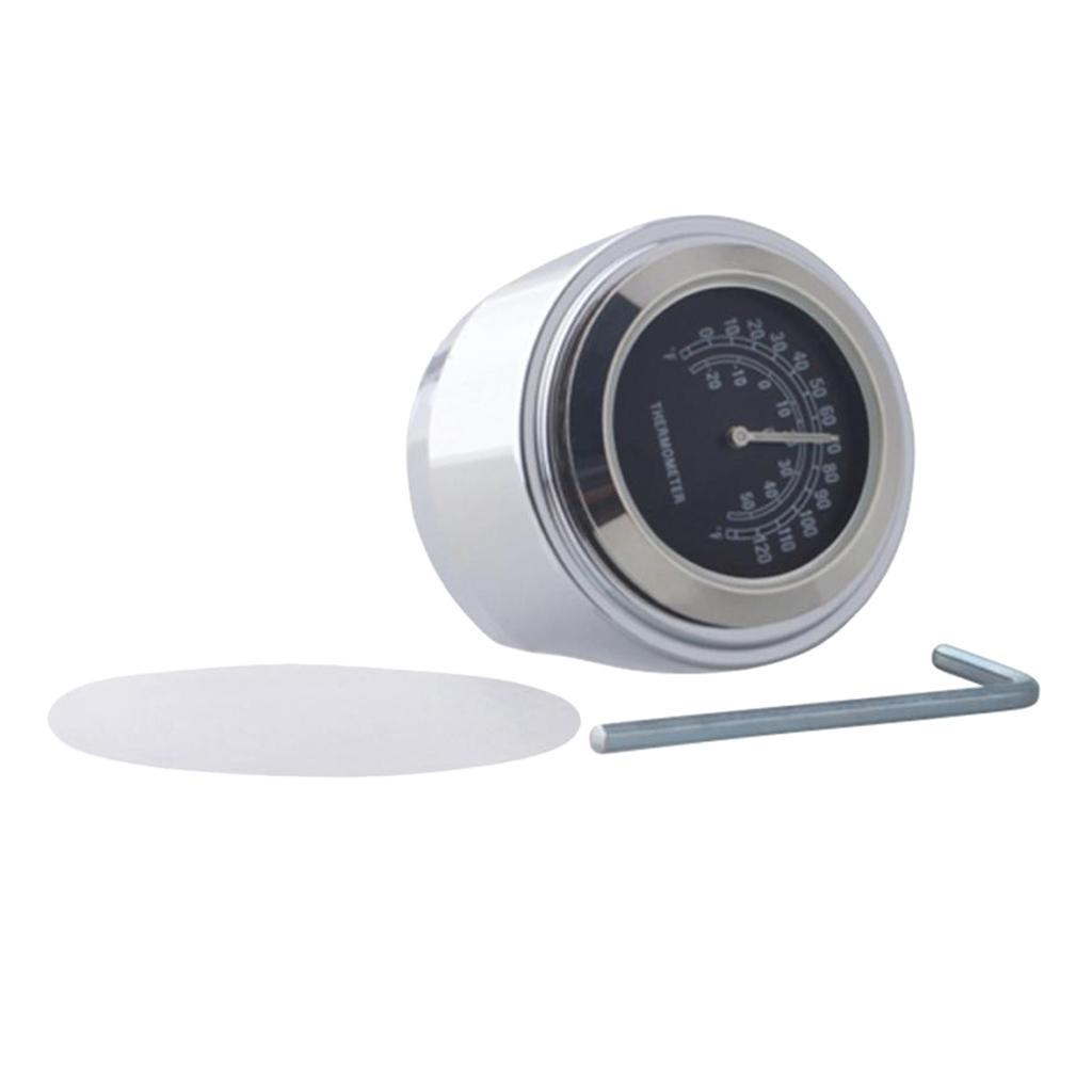 1Pcs 7/8" Waterproof Motorcycle Handlebar Temp Luminous