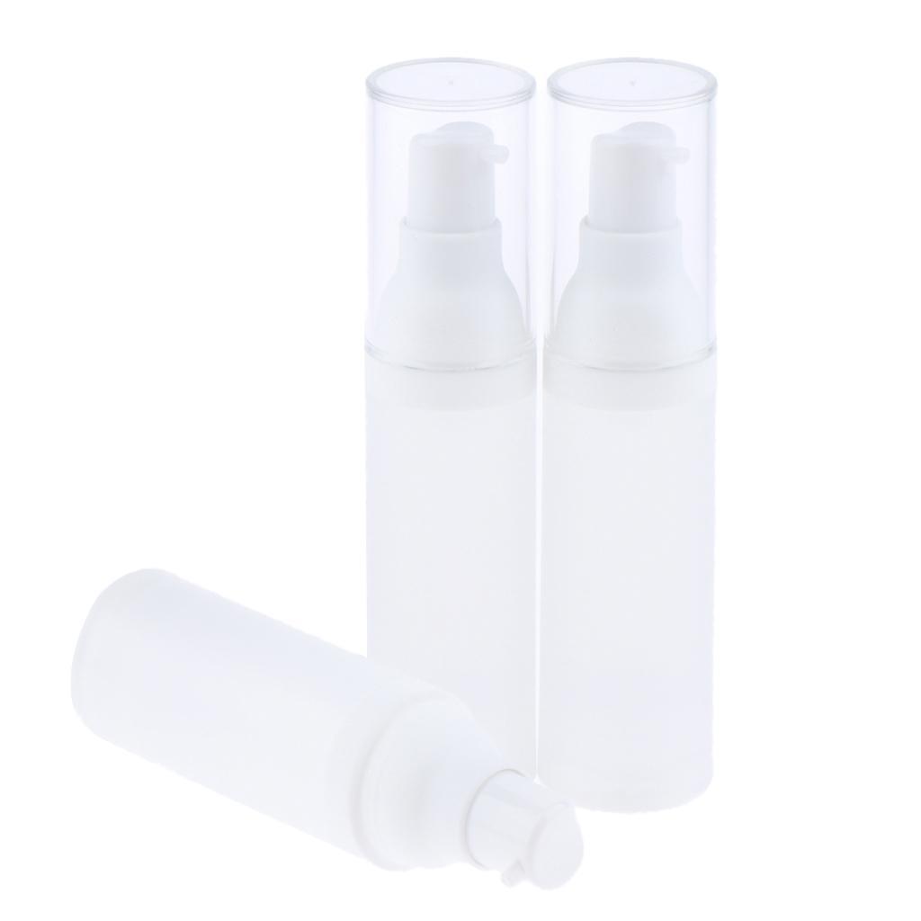 3pcs Empty Makeup Container Face Cream Jars Pump Bottle Case for Travel
