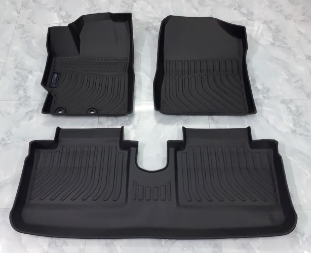 Thảm sàn cho xe Toyota Yaris 2014 - 2020 thương hiệu DCSMat, chất liệu TPE cao cấp