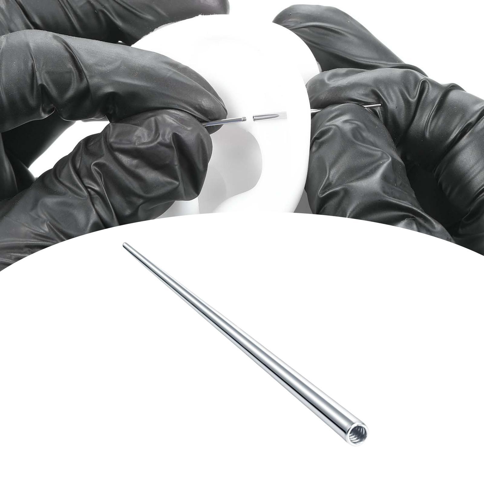 2xThreaded Taper for Threaded Jewelry  Tool Stainless Steel for Ears