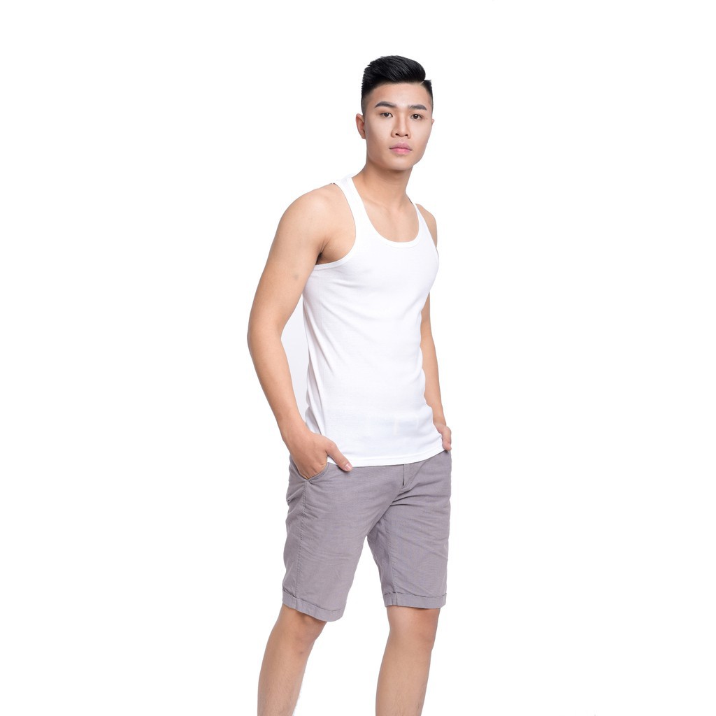 Áo thun body ba lỗ nam cotton