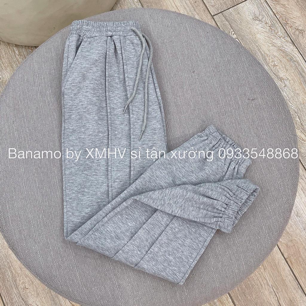 Quần JOGGER nỉ bom tổ ong siêu hot siêu xịn vải không bai xù thời trang Banamo Fashion 294