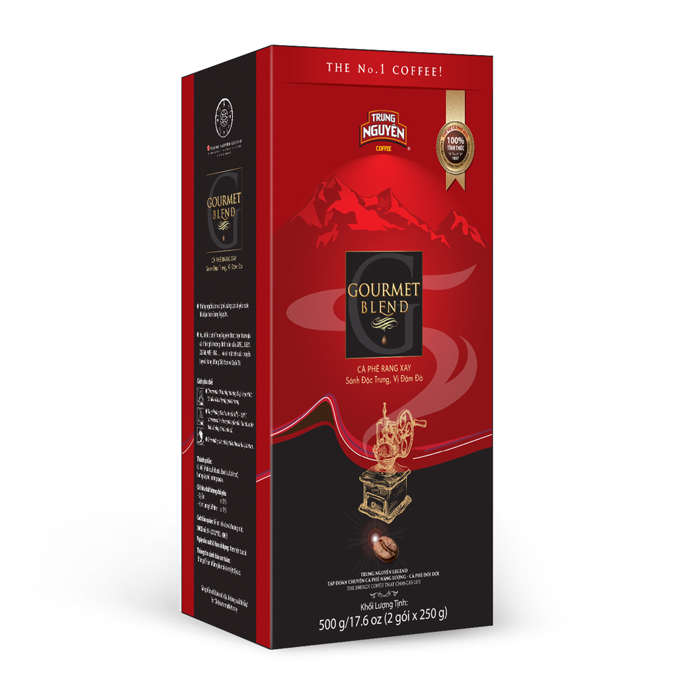 Trung Nguyên Legend - Cà phê rang xay Gourmet Blend - Hộp 500gr