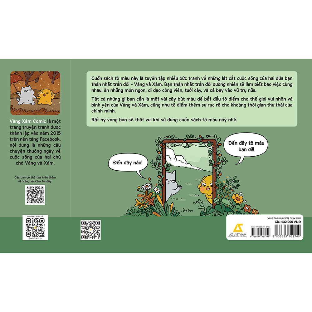 Vàng Xám Và Những Ngày Xanh (Sách Tô Màu)