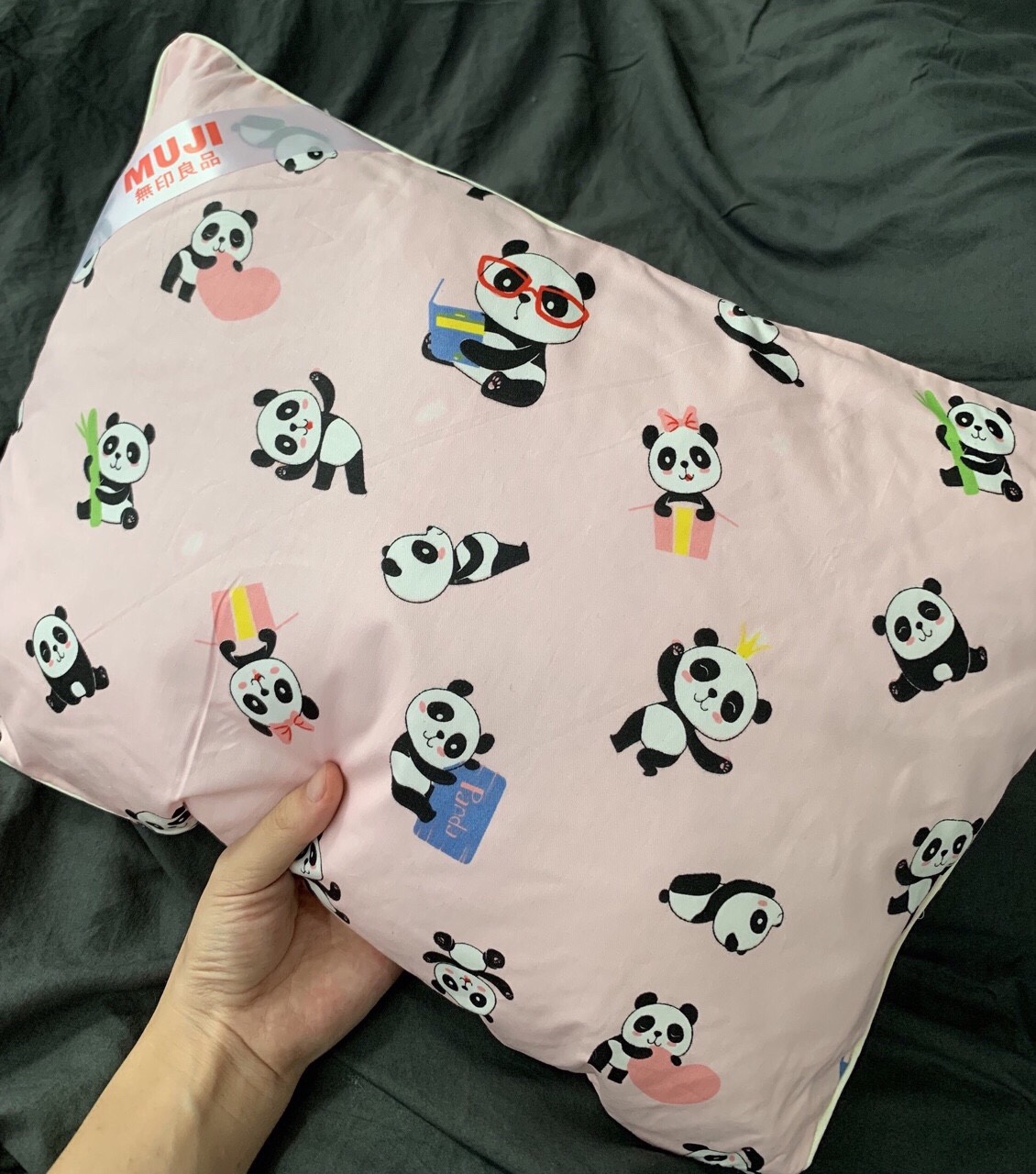Gối trẻ em vải 100% cotton mịn sấy hương hoa lavender thơm ngát