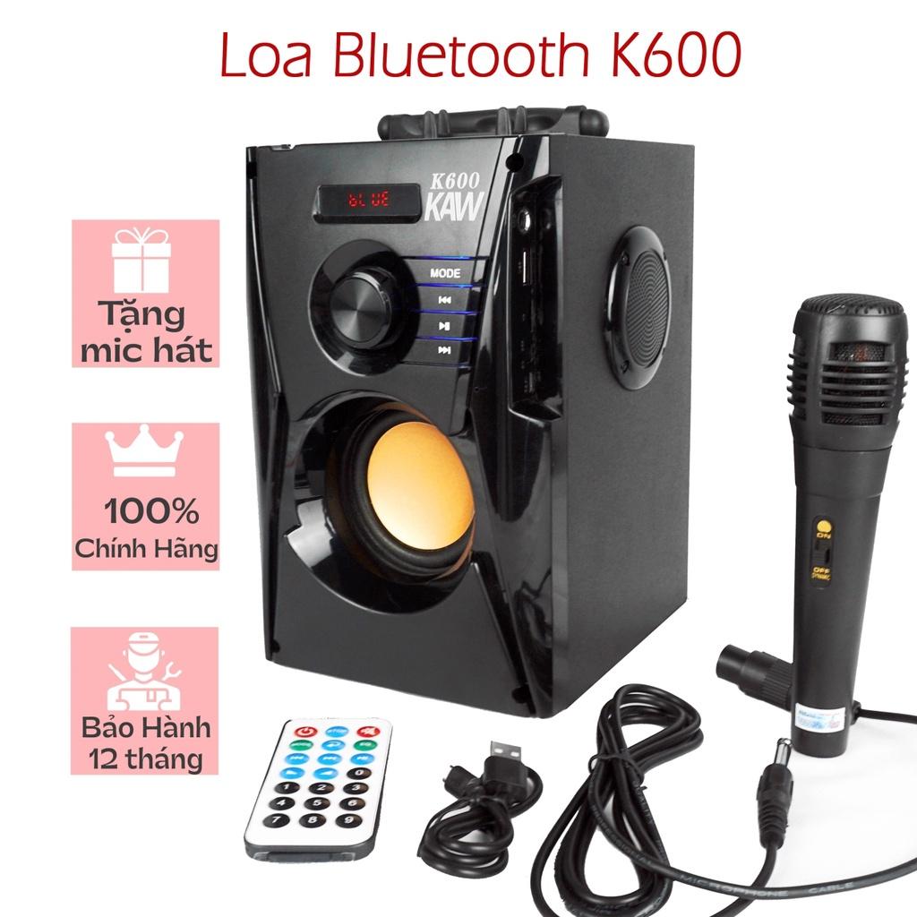 Loa Bluetooth mini công suất lớn, Loa bluetooth âm bass hay tích hợp chức năng karaoke Cao Cấp - Tặng kèm mic hát