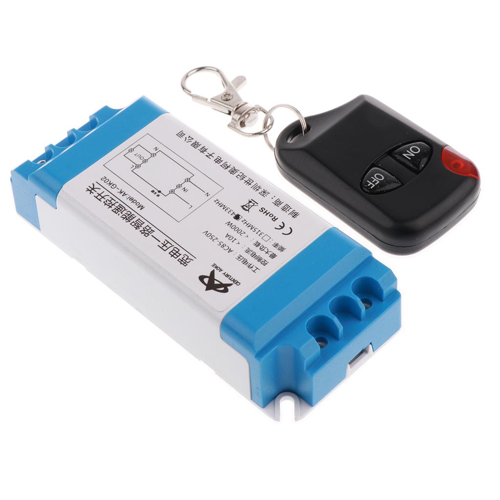 DC 15-120V Relay Wireless 2 Mode Remote Control Switch Transmitter+Receiver