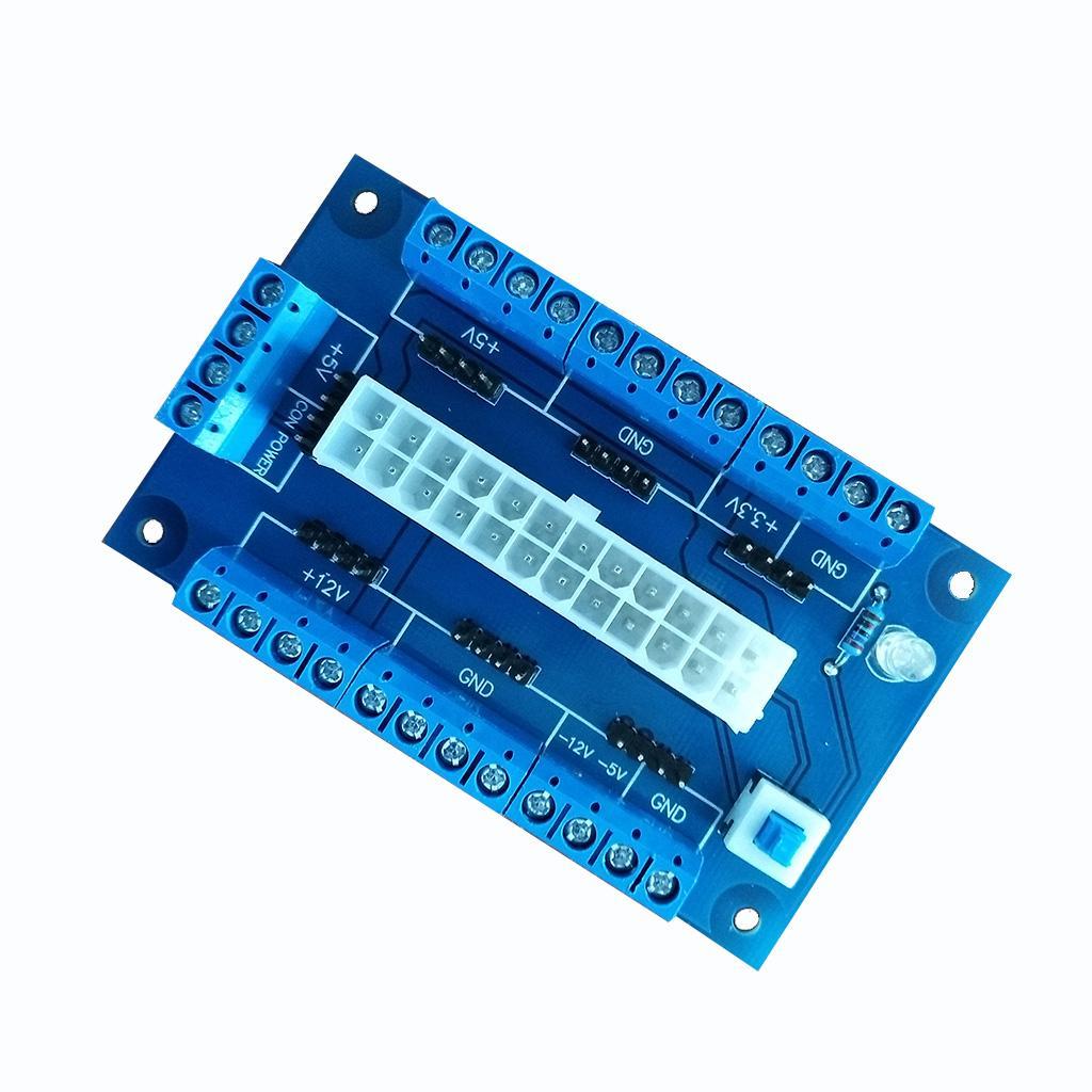 3Pcs Premium 24/20-pin ATX DC Power Supply Breakout Board Electronics Module