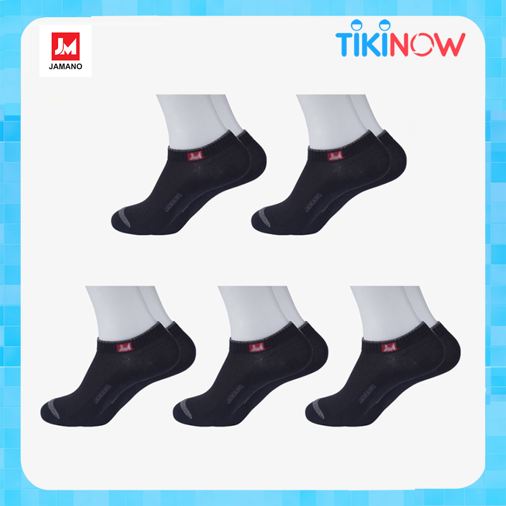 Combo 5 Đôi Tất Nam Vớ Nam Cổ Ngắn Sợi Cotton Cao Cấp Chống Hôi Chân, Không Xù, Không Bai Dão
