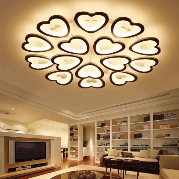 Đèn LED Mâm Ốp Trần MN049 , LED trang trí Phòng Khách, Đèn ốp trần buồng nghỉ - 3 hình thức Sáng DT DDT