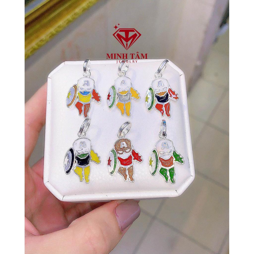 Mặt dây chuyền bạc ta cho bé trai hình siêu nhân