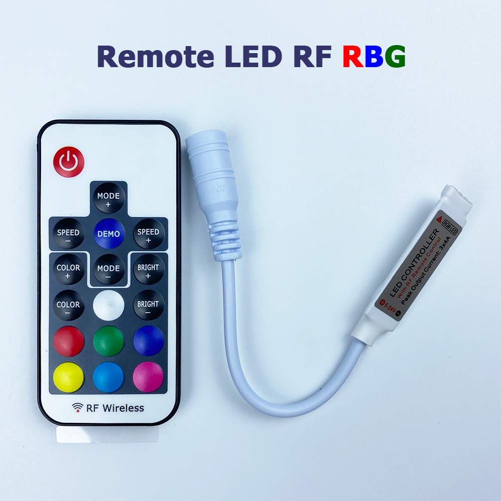 Điều khiển led màu sóng RF xuyên vật cản Remote Led RF RBG