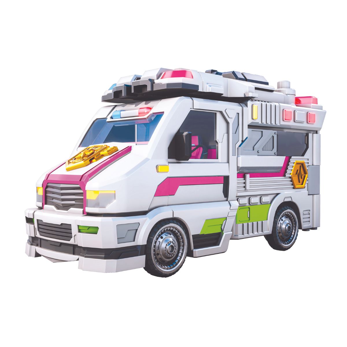 Đồ Chơi Robot Đại Tướng Justice Titan Biến Hình 5 Phương Tiện Cứu Hộ Miniforce 505012