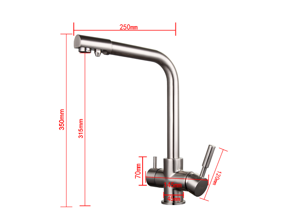 VÒI BẾP 3 ĐƯỜNG NƯỚC NHẬP KHẨU NGA FRAP F4352-5