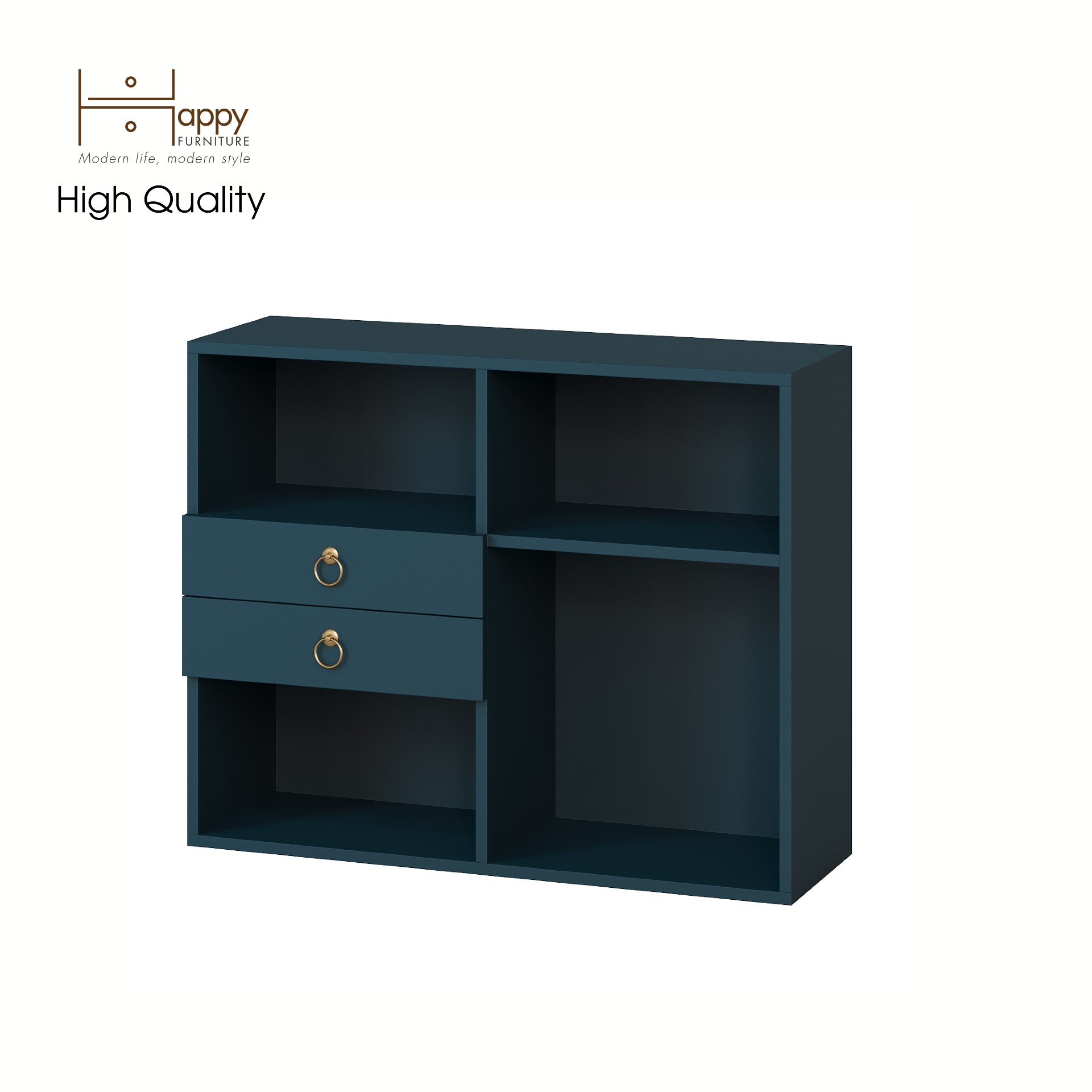 [Happy Home Furniture] WESLEY, Tủ trang trí - 2 hộc kéo ,  90cm x 30cm x 72cm ( DxRxC), THK_047