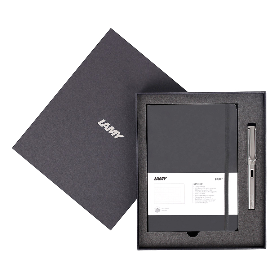 Hình ảnh Gift Set Lamy Notebook A5 Softcover Black + Lamy Al-Star Graphite - GSNAl001