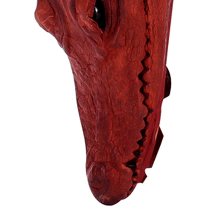 Móc khóa Huy Hoàng đầu cá sấu màu nâu đỏ HT8221