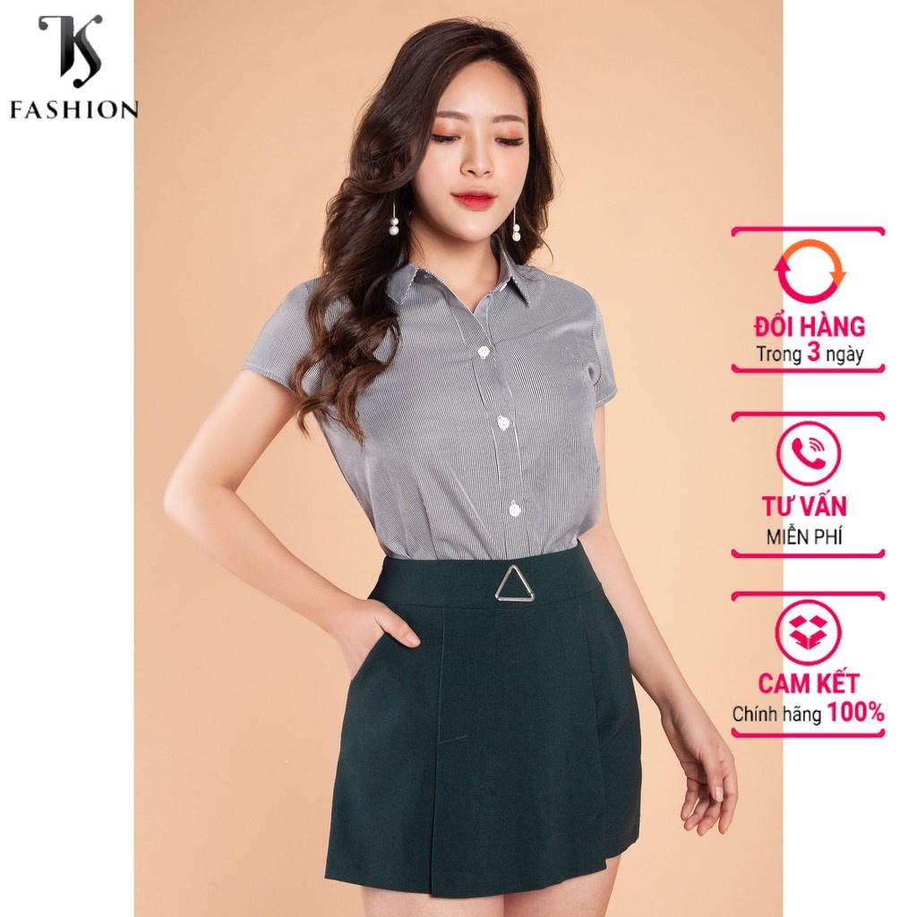 Áo sơ mi kiểu nữ thắt nơ eo TKFASHION SMK263