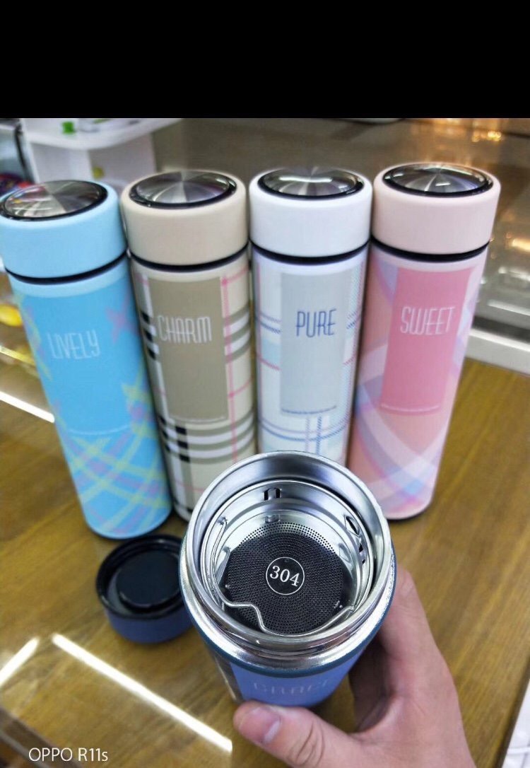 Bình giữ nhiệt họa tiết caro