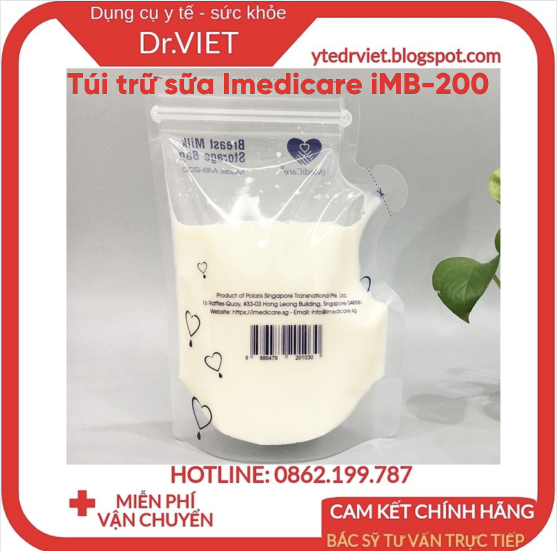 Túi trữ sữa Imedicare iMB-200